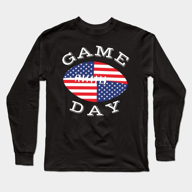 Game Day American Football Long Sleeve T-Shirt by DPattonPD
